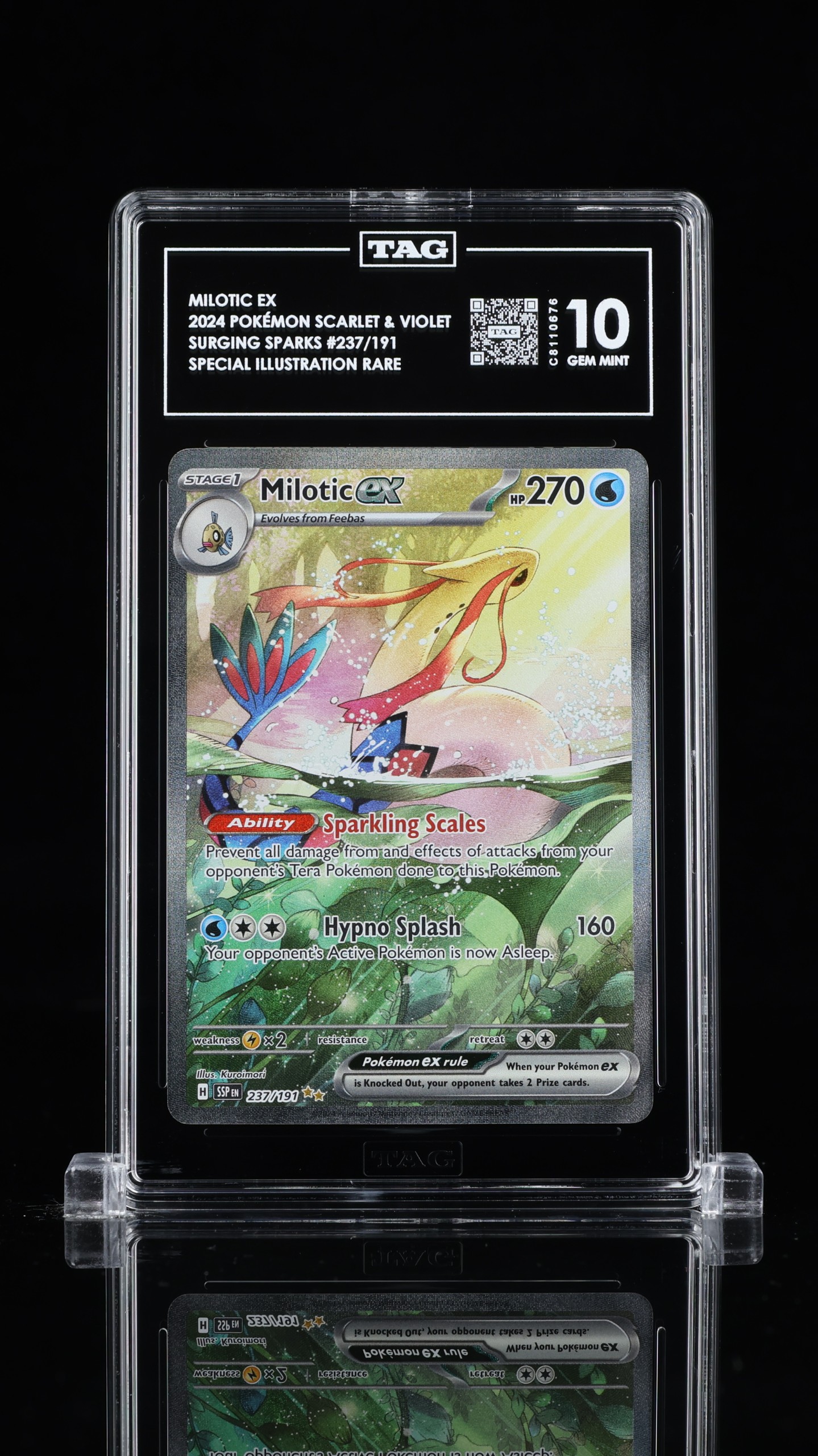 Milotic ex TAG 10 2024 POKÉMON SCARLET & VIOLET SURGING SPARKS #237/191