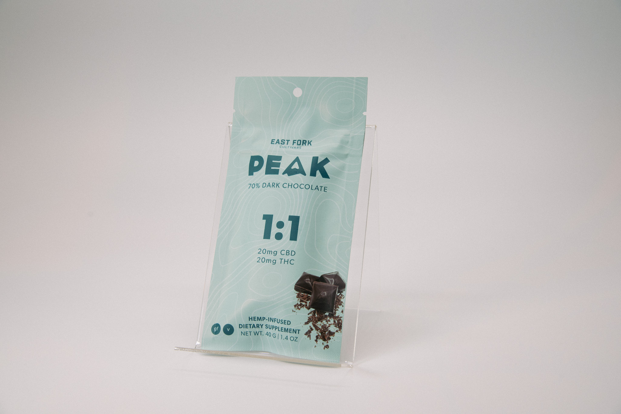 Peak 1:1 Full-Spectrum CBD Chocolate Bar | East Fork Cultivars - Regular