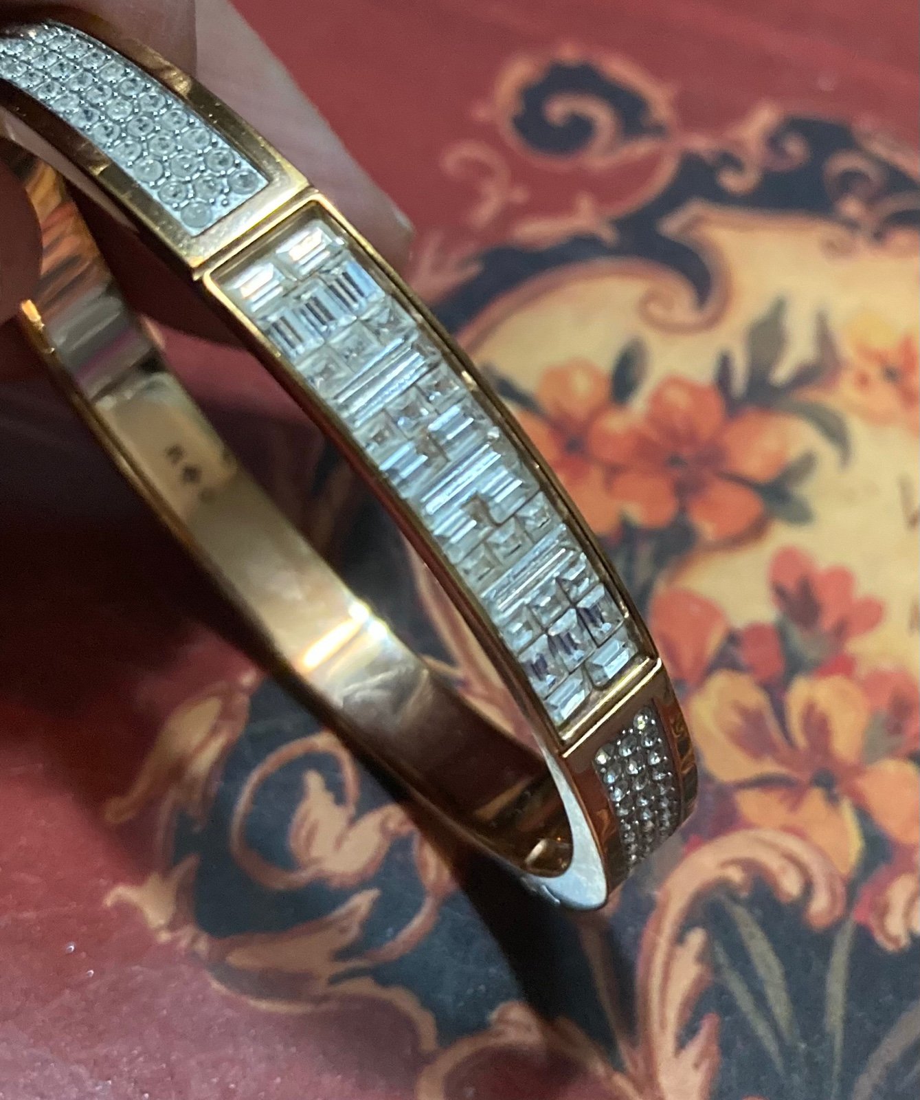 Swarovski Crystal Gold Plated Oval Bracelet