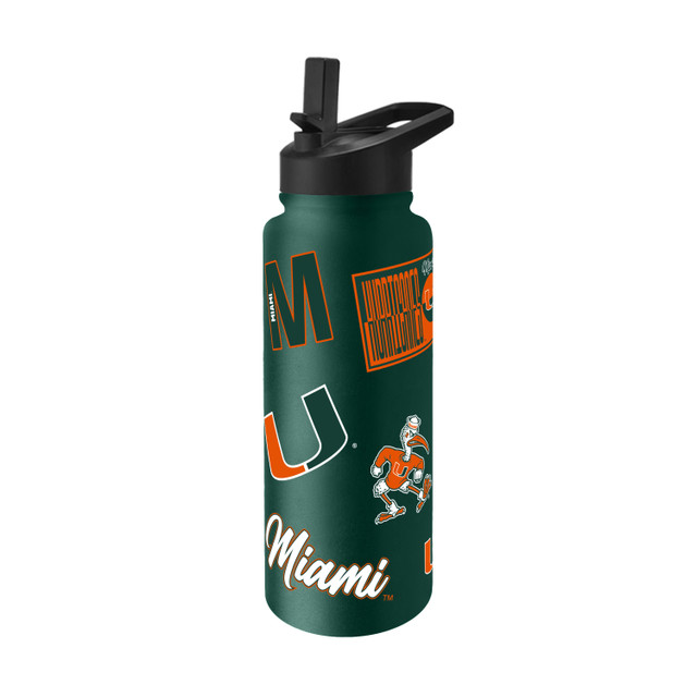 Miami Hurricanes Dreamweave Quencher Stainless Steel Bottle 34oz