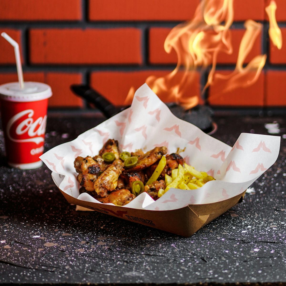 Wings + Fries + Soda Combo