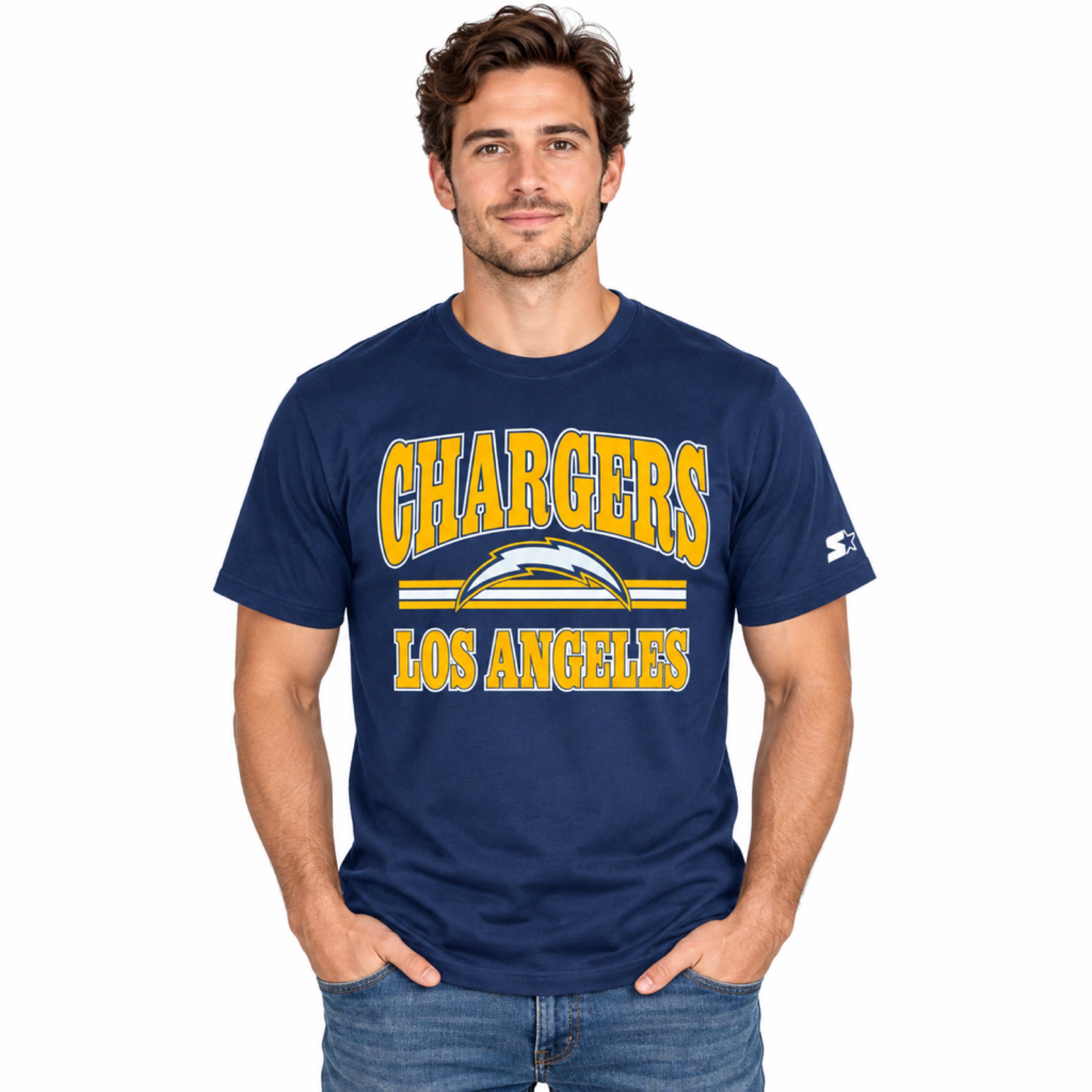 Los Angeles Chargers Navy Blue Starter Endzone Shirt