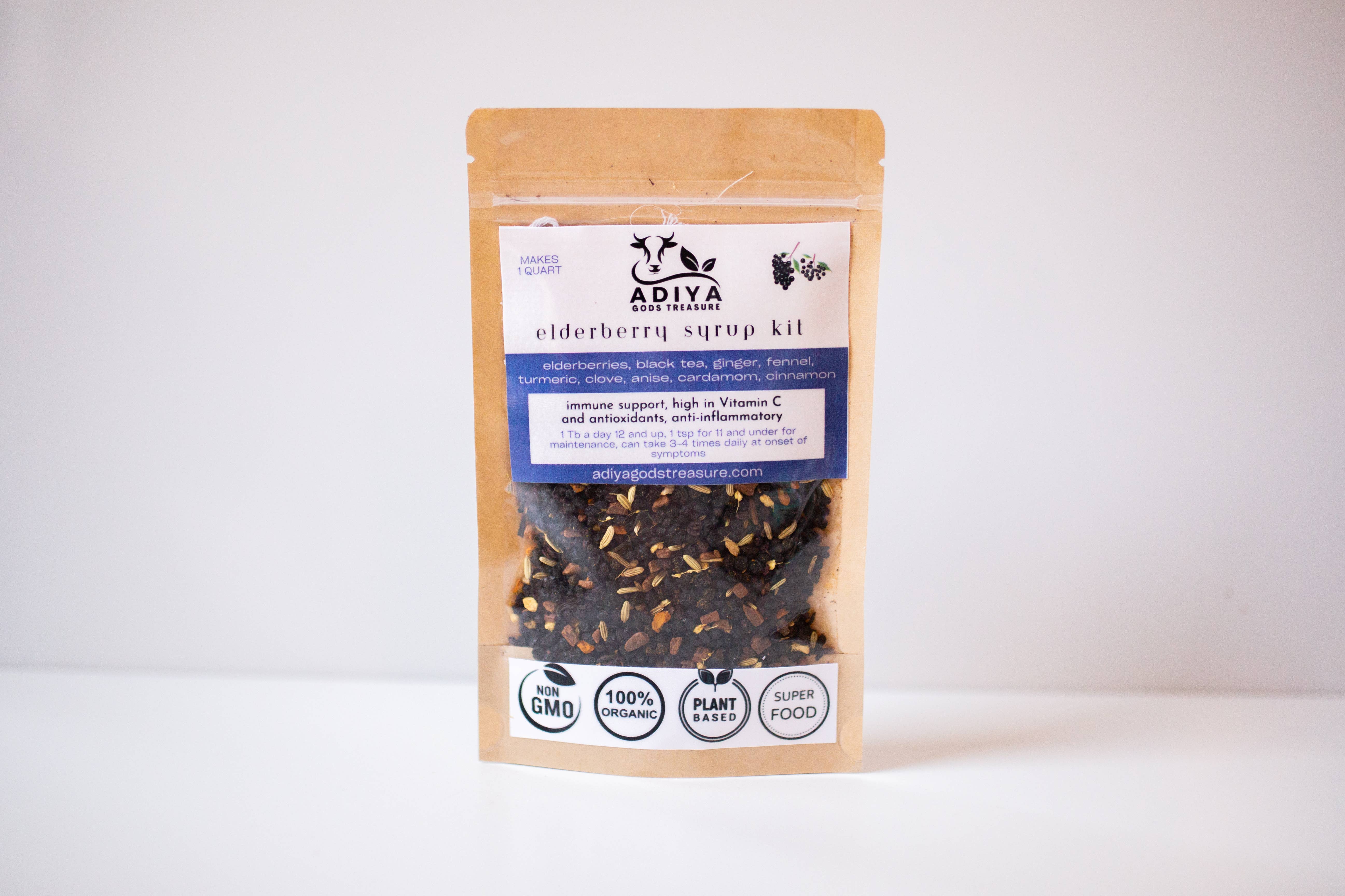 Elderberry Syrup Kit Organic Herbal