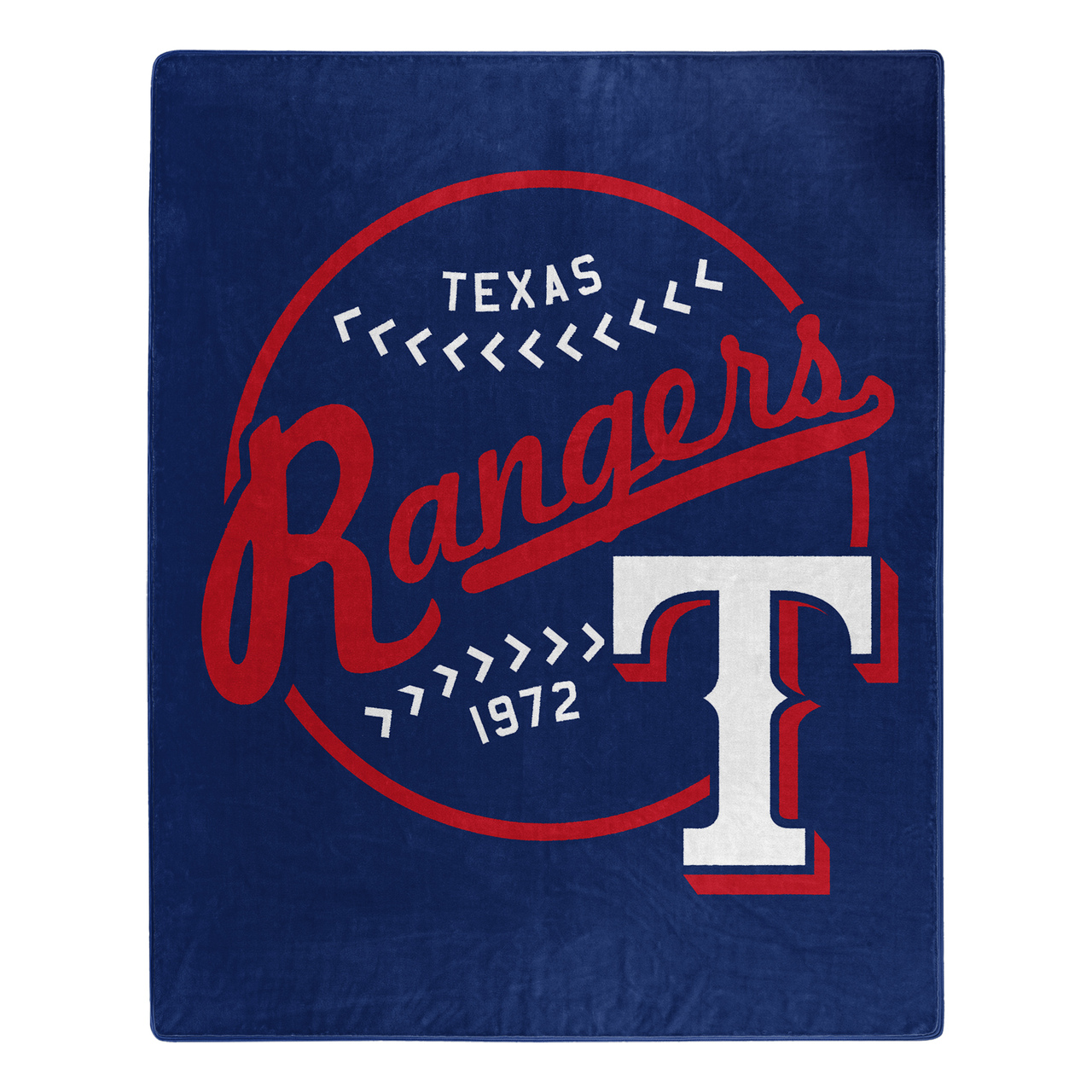 Texas Rangers Moonshot Design Raschel Blanket