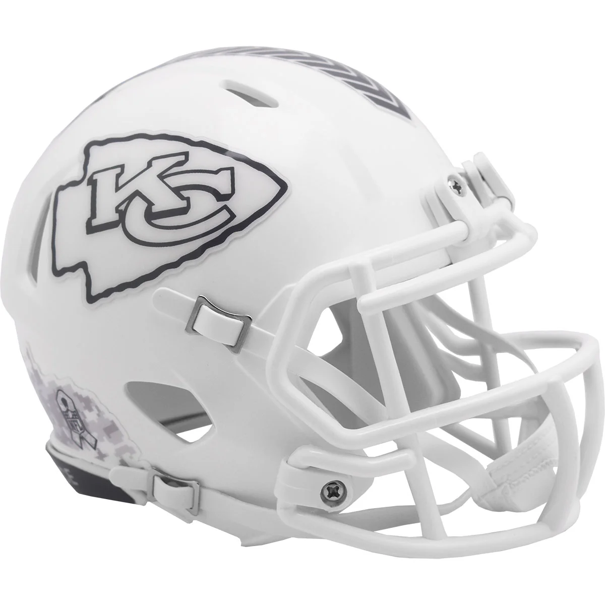Kansas City Chiefs 2024 Riddell Salute to Service Speed Mini Helmet