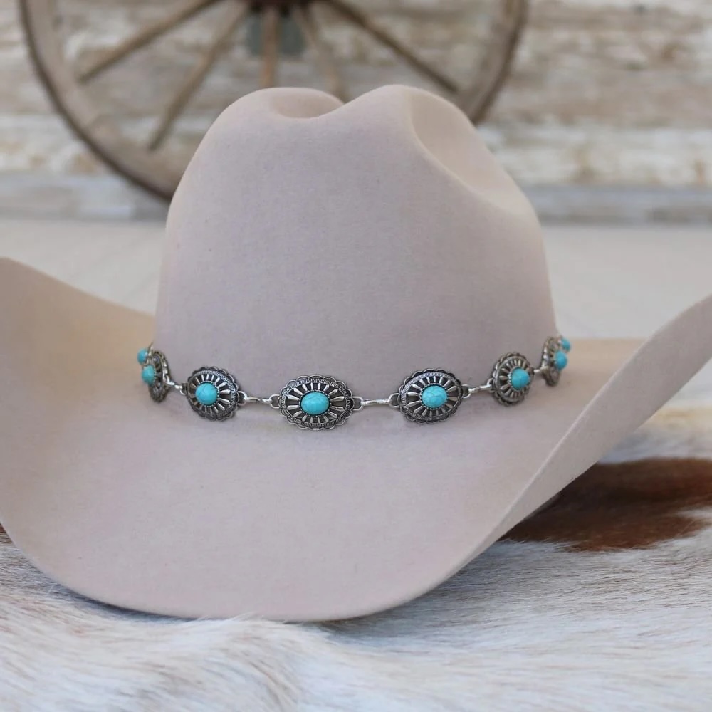 Willow - Silver Concho Hat Band – Palomino