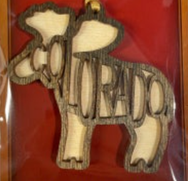Colorado Moose Wood Magnet
