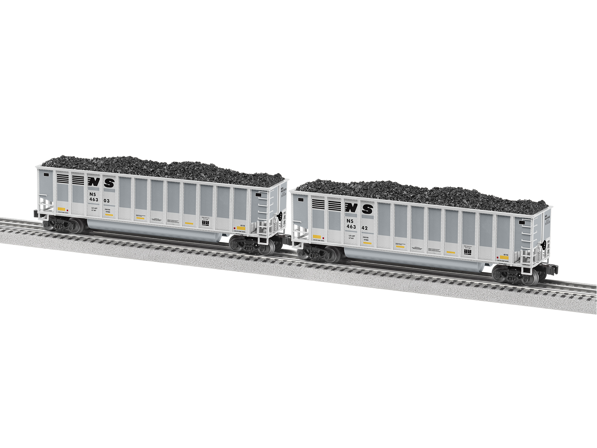 Lionel Norfolk & Southern Rotary Gondola O Scale 4 Pack 2243030