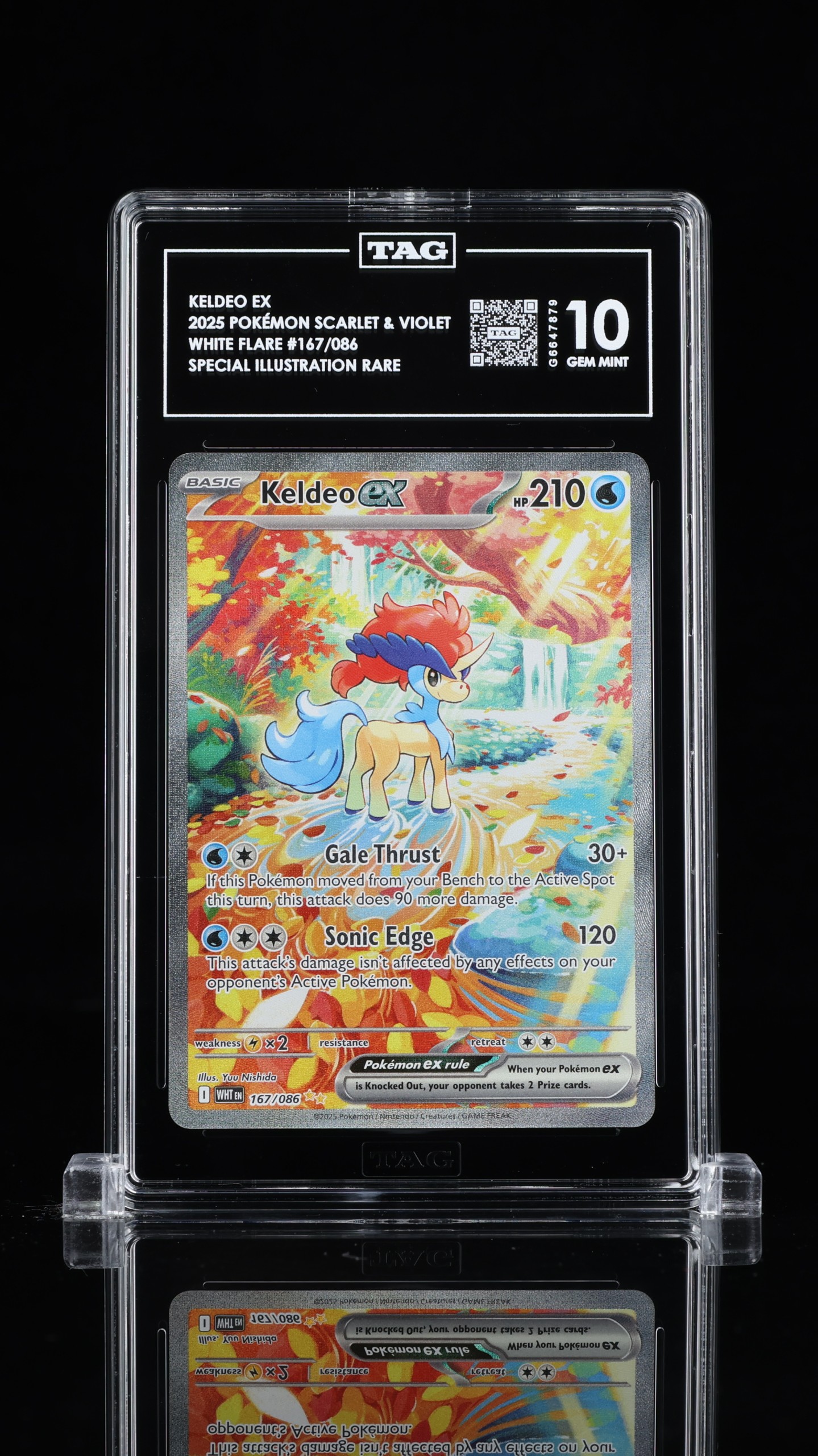 Keldeo ex TAG 10 2025 POKÉMON SCARLET & VIOLET WHITE FLARE #167/086