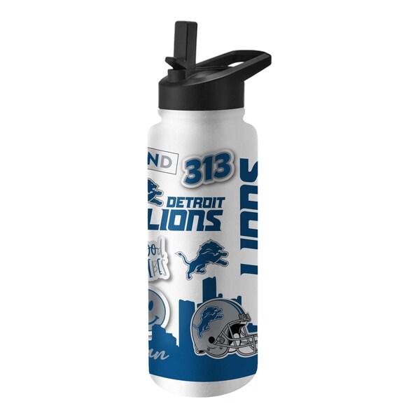 Detroit Lions Native Quencher Stainless Steel Bottle 34oz