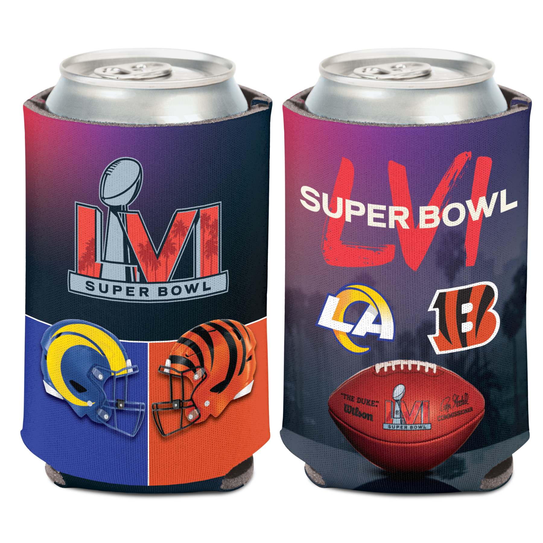 Super Bowl LVI Dueling Can Cooler