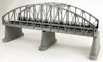 2 Track Steel Arch Bridge Silver 401123 O Scale