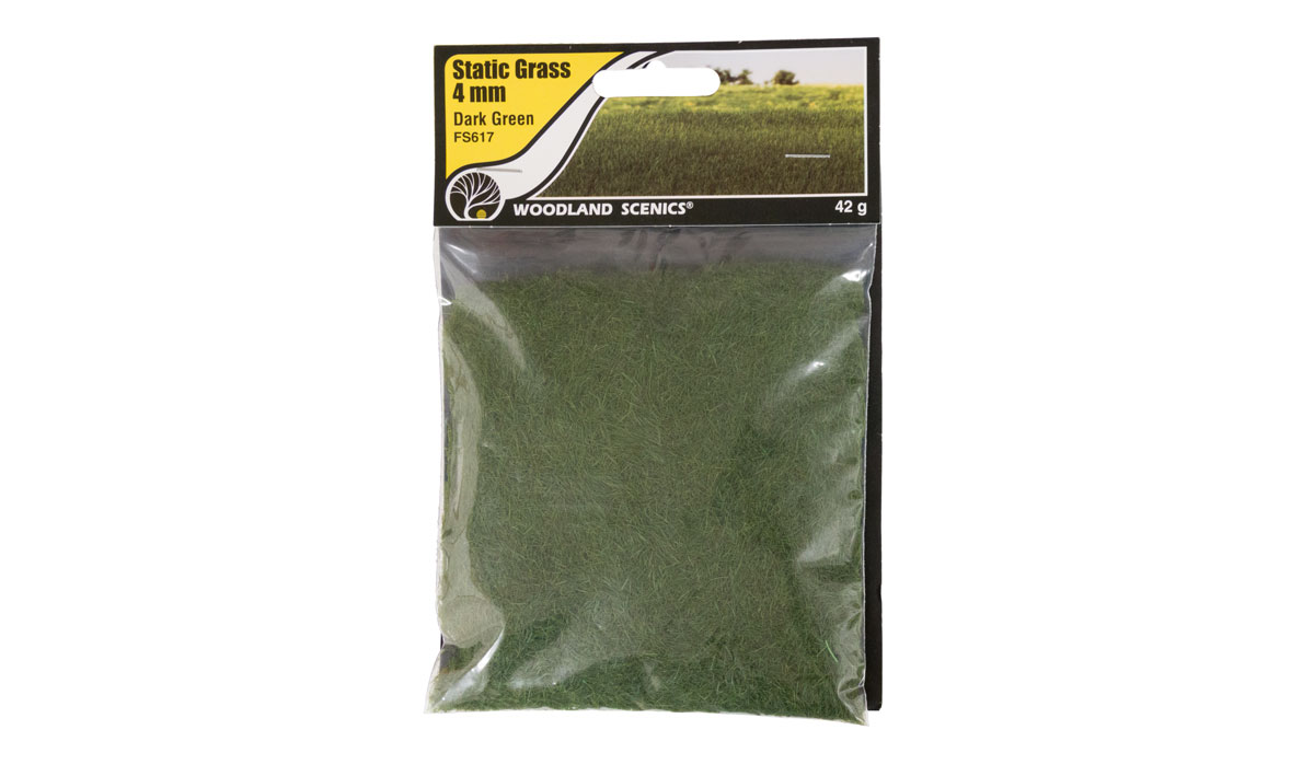 Static Grass 4mm Dark Green any scale