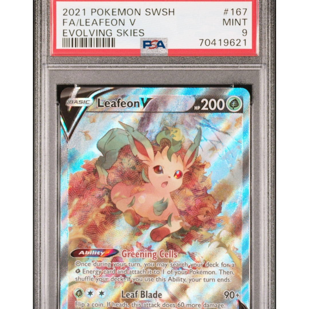 Psa 9 Leafeon V Alt Art Graded Card