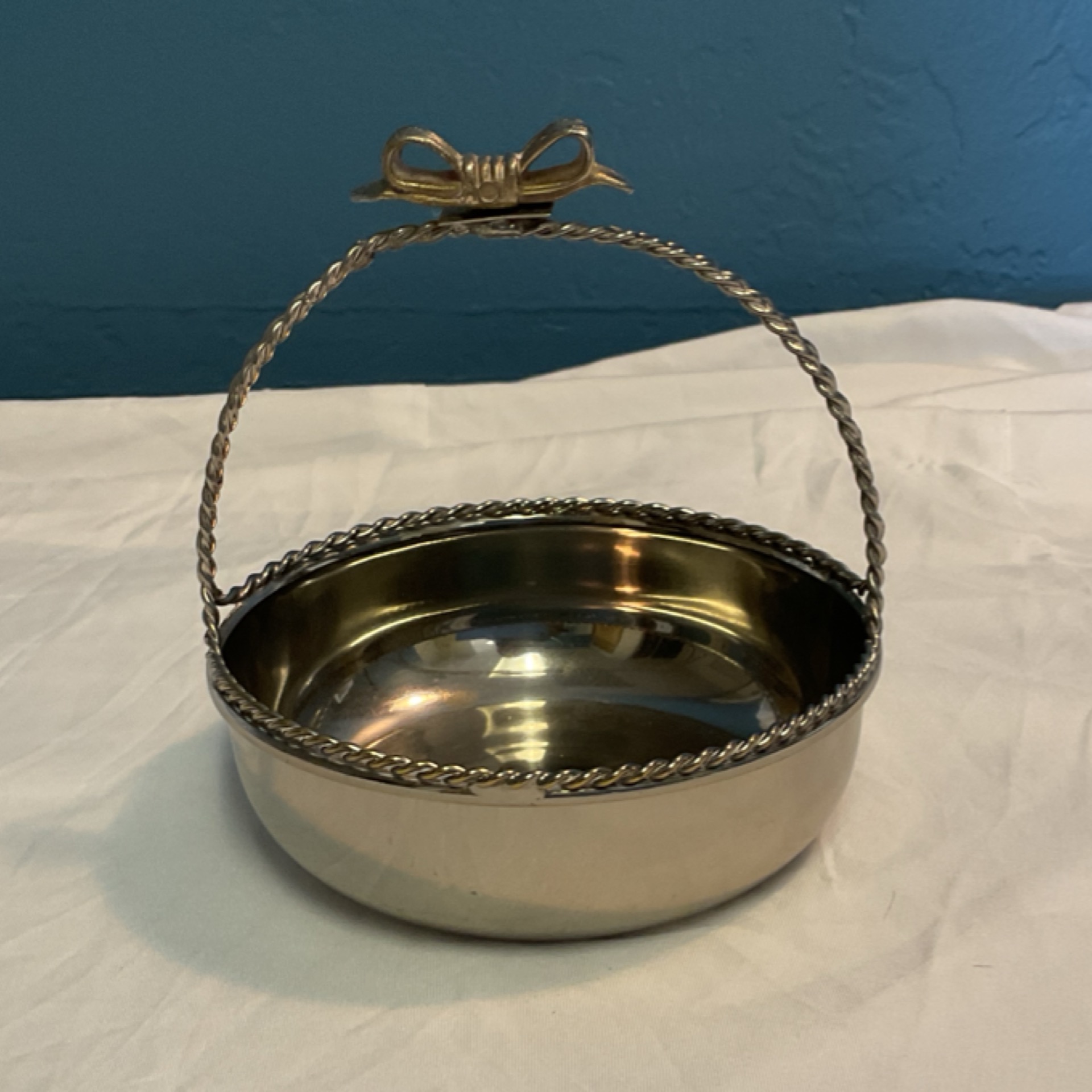 Silver-plated Mini Candy Basket