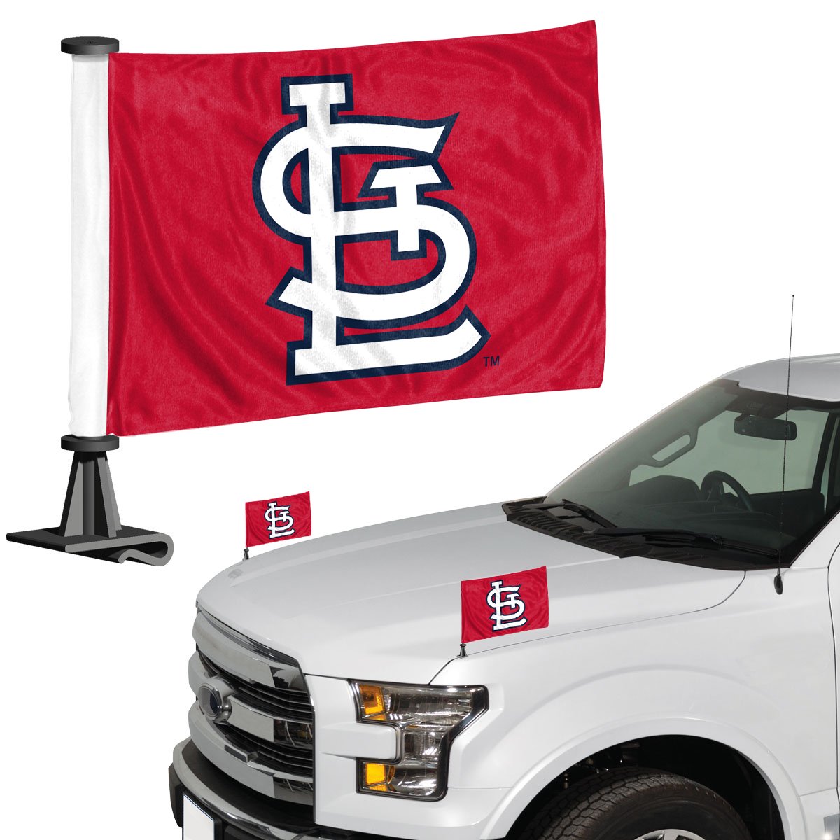 St. Louis Cardinals Ambassador Car Flags Set
