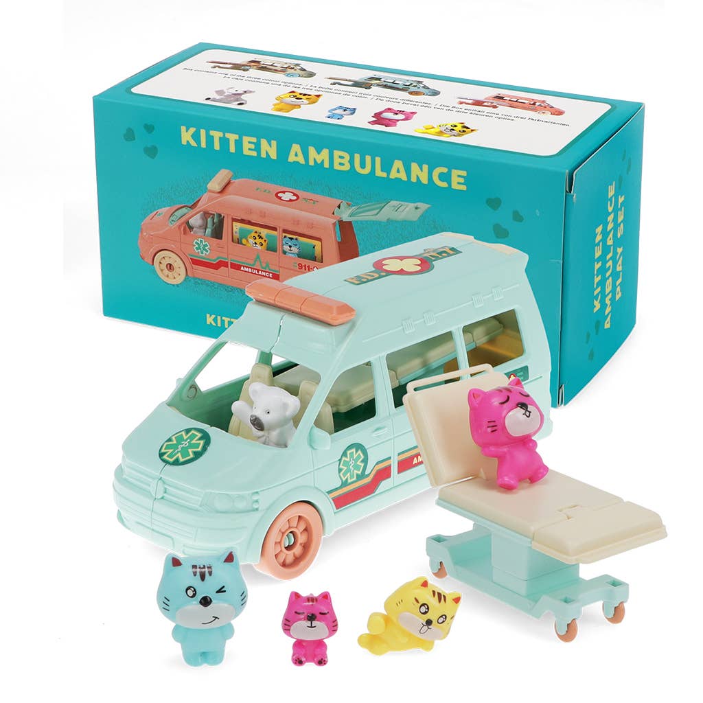Little world playset - Kitten ambulance