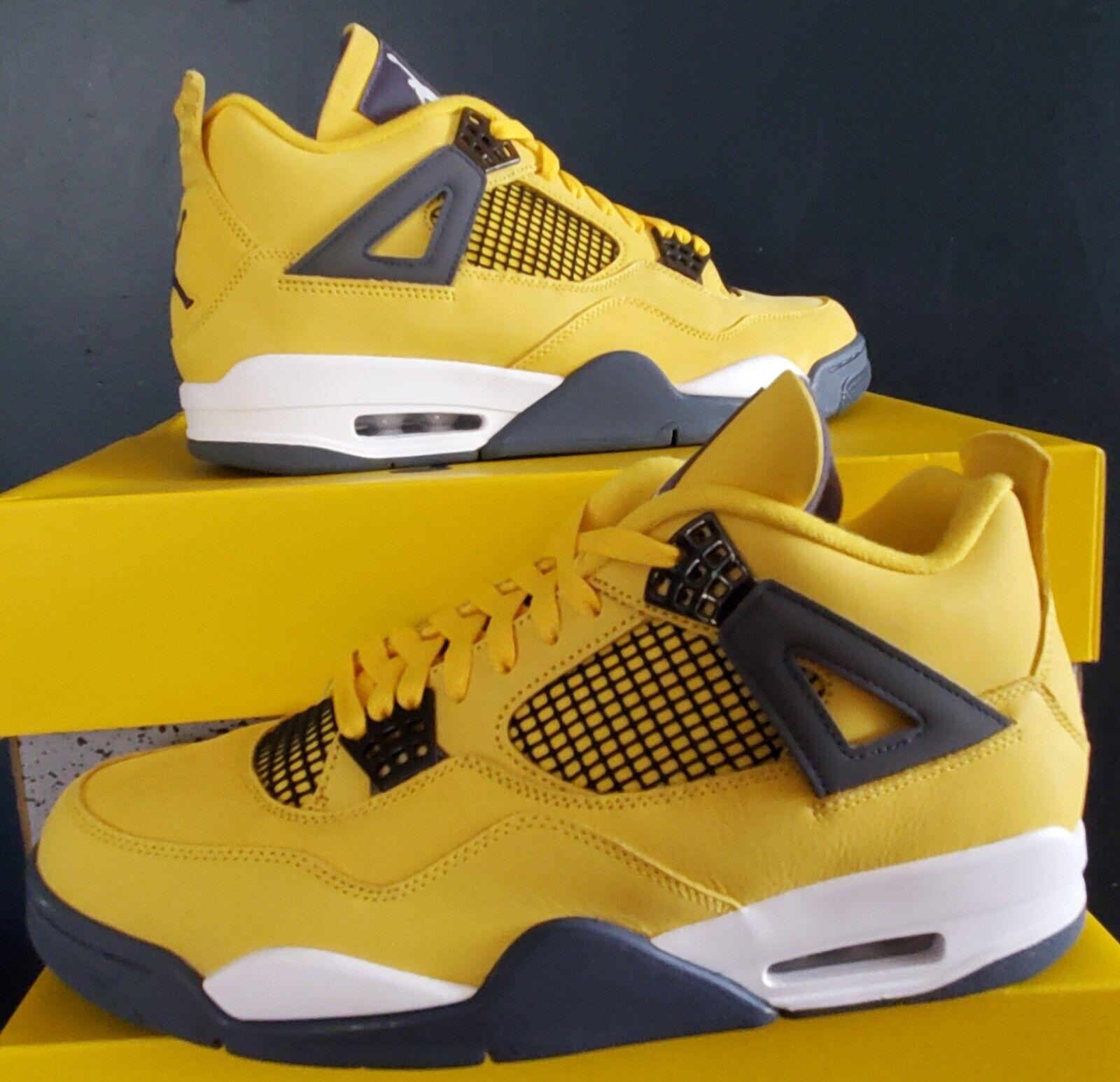Jordan Mens Air Jordan 4 Retro Ct8527 700 Lightning 2021 size 11(New)