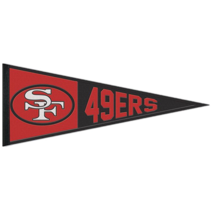 San Francisco 49ers Embroidered Retro Wool Logo Pennant 13x32"