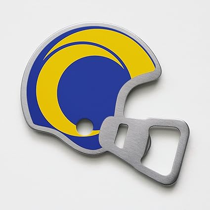 Los Angeles Rams Magnetic Stainless Steel Helmet Bottle Opener