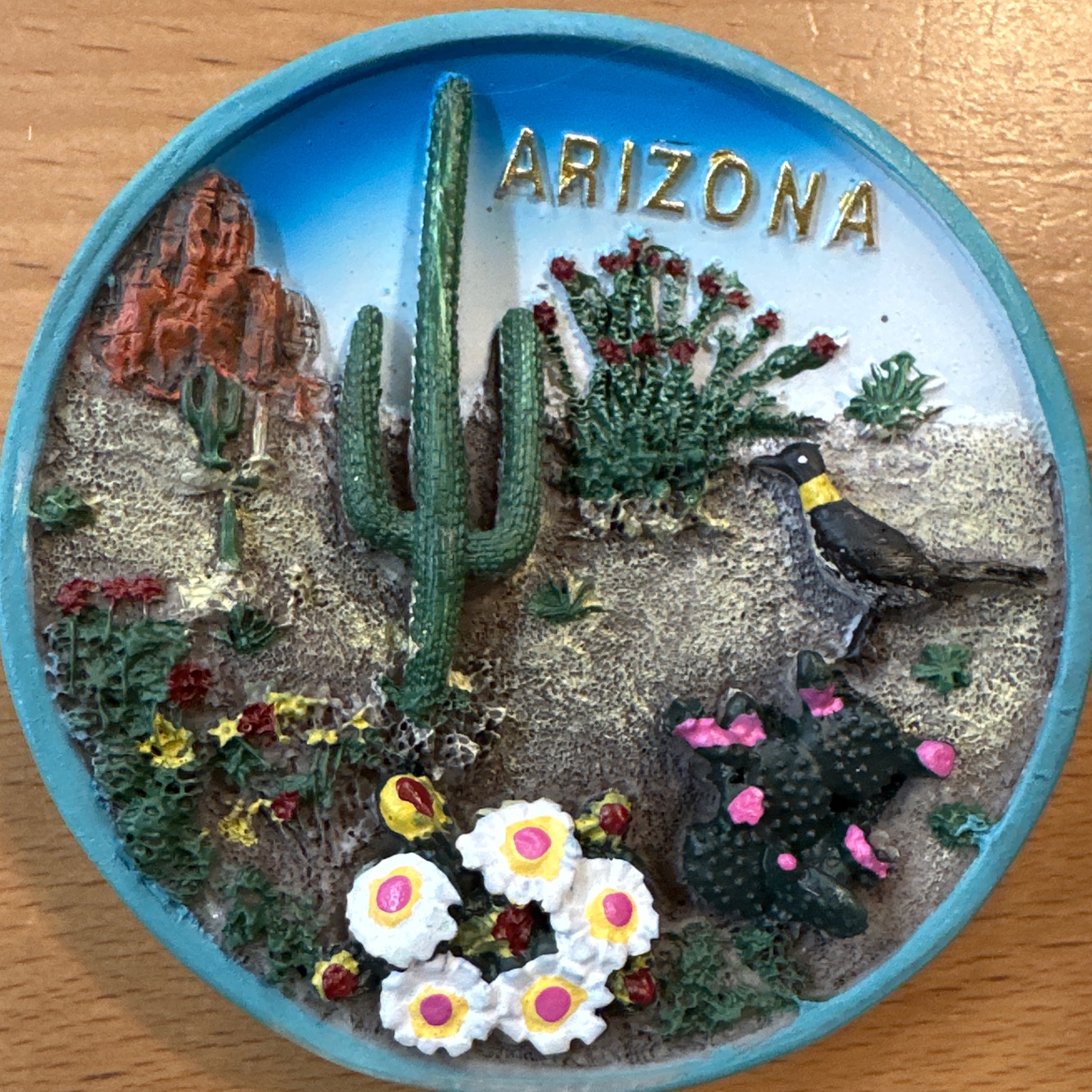 Mag - AZ Mini Plate **** (light blue RR & Saguaro)