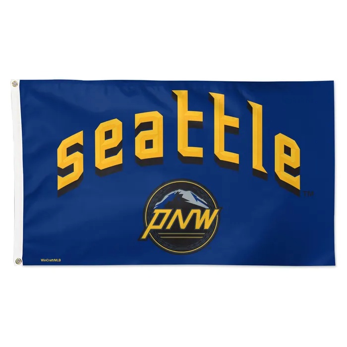 Seattle Mariners Deluxe City Connect Blue Flag 3x5'
