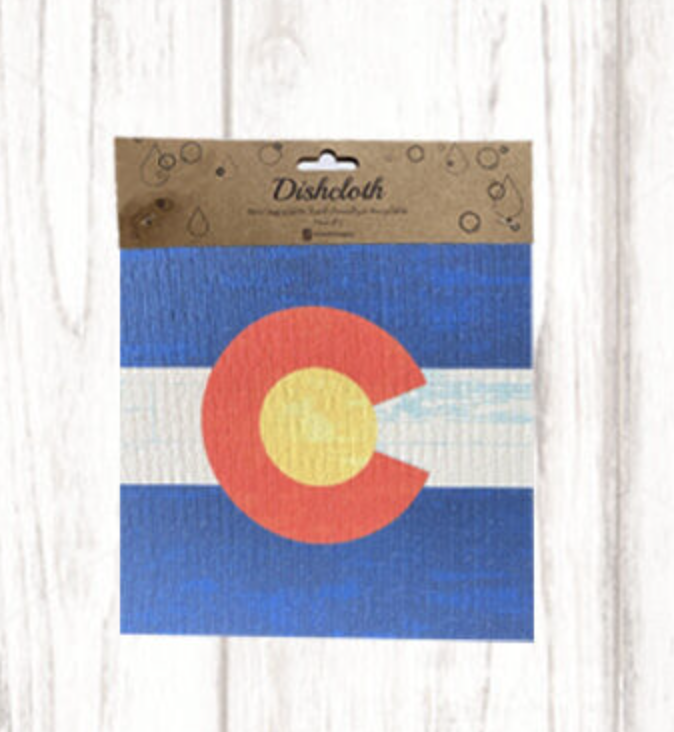 Colorado Flag Dish Cloth
