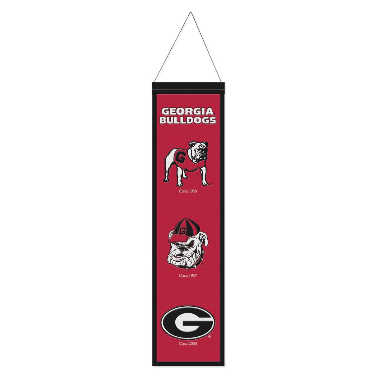 Georgia Bulldogs Wool Evolution Banner 8x32"