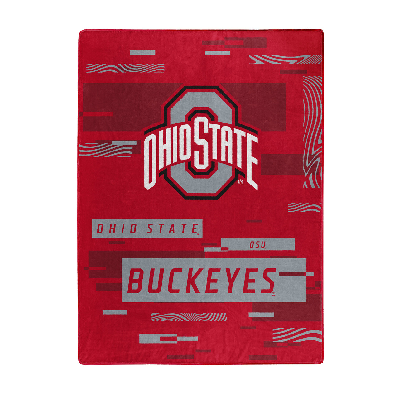 Ohio State Buckeyes Digital Design Raschel Blanket 60x80"