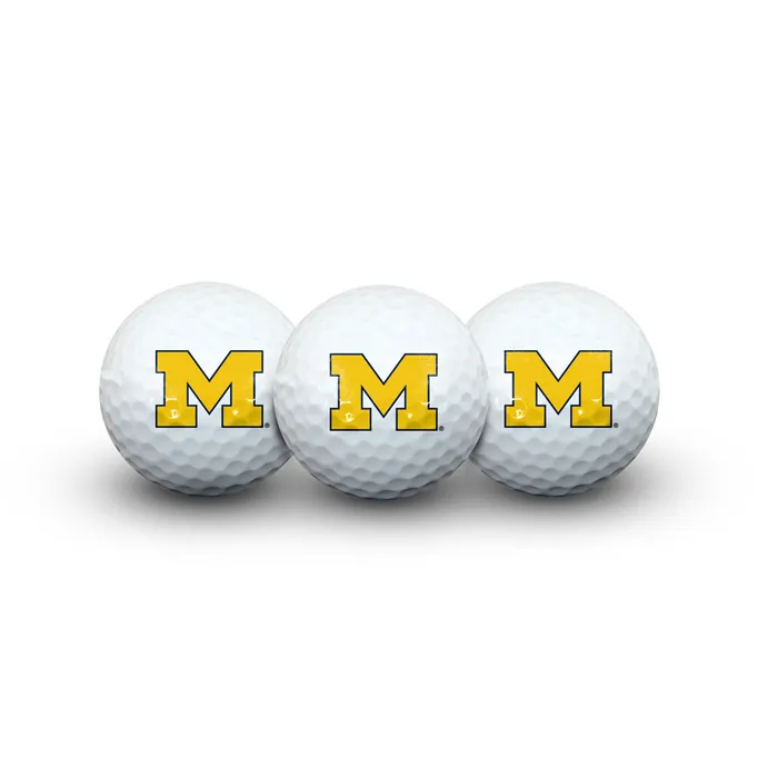 Michigan Wolverines Golf Balls 3 Pack