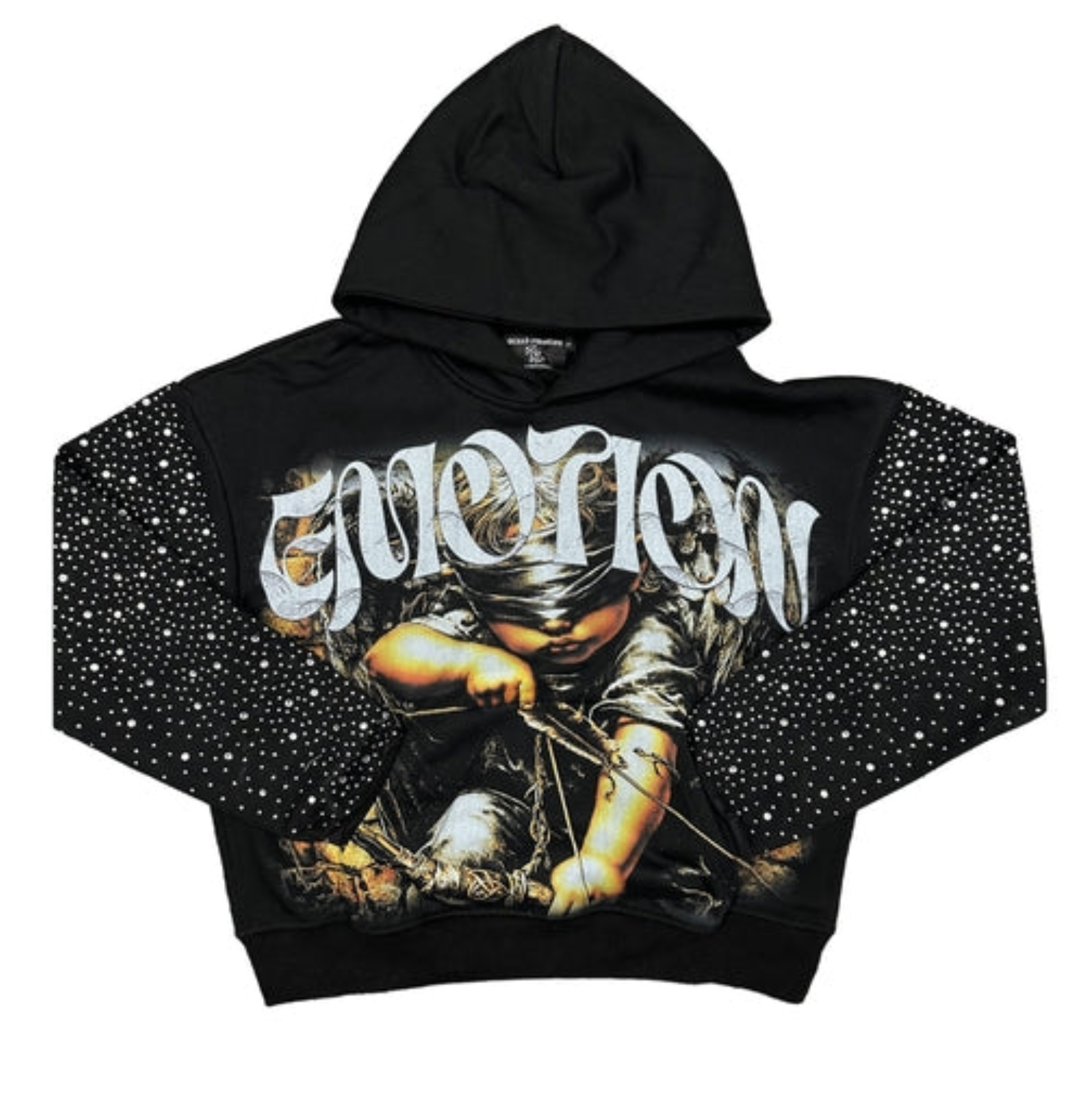 MIXED EMOTION ARCHER RHINESTONE HOODIE