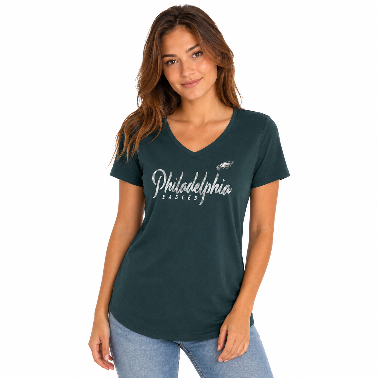 Philadelphia Eagles Ladies Shine Time Shirt