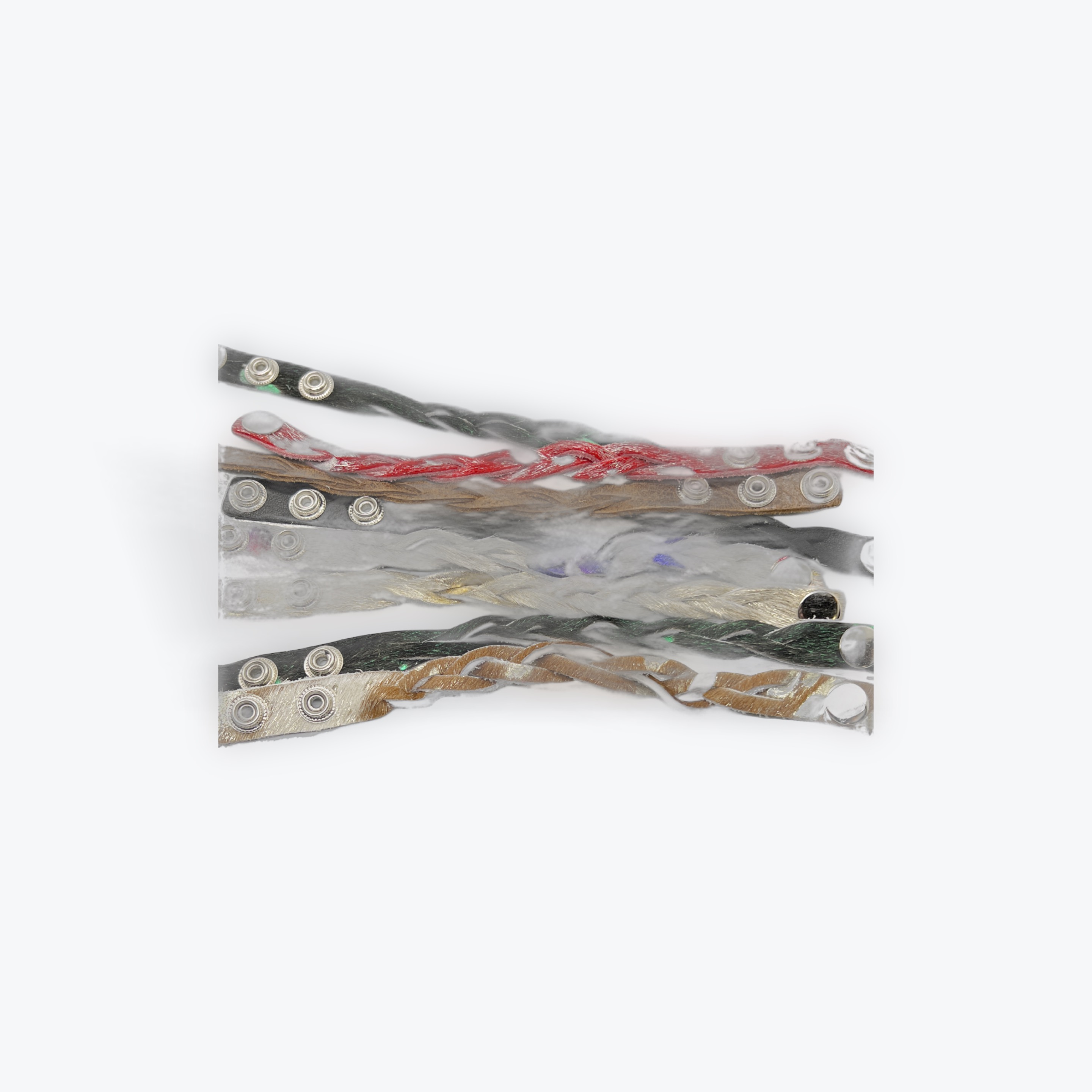 .5" Leather Bracelet Braided