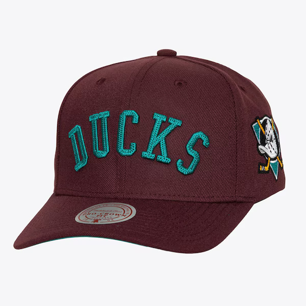 Anaheim Ducks Chain Gang Mitchell and Ness Pro Crown Snapback Hat