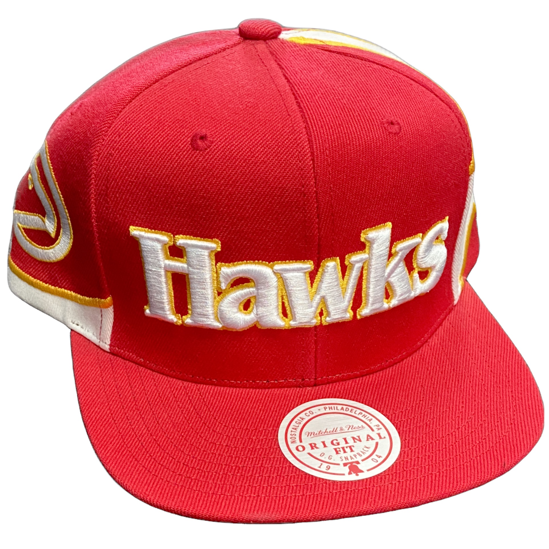 Atlanta Hawks Red Mitchell and Ness Snapback Hat
