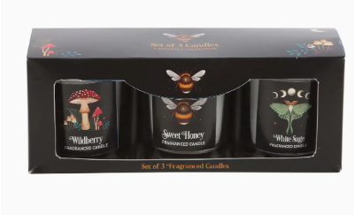 3 Candle Set (White Sage, Sweet Honey, & Wildberry