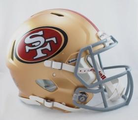 San Francisco 49ers Riddell Authentic Full Size Speed Helmet