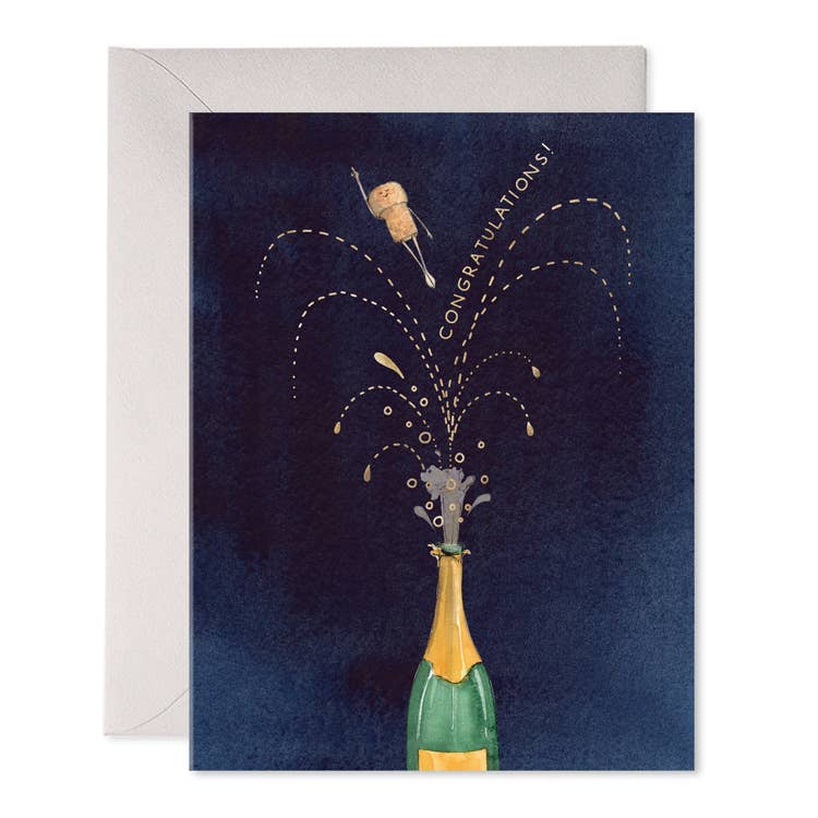 Flying Cork | Congrats Champagne Greeting Card - default