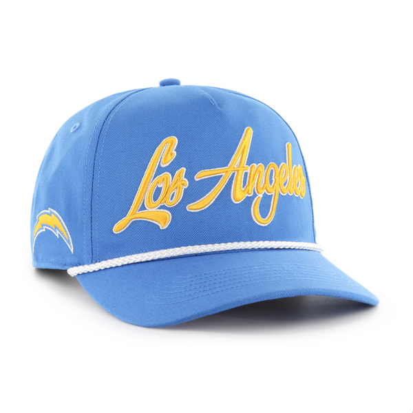 Los Angeles Chargers Blue Raz Overhand '47 Brand Snapback Hat