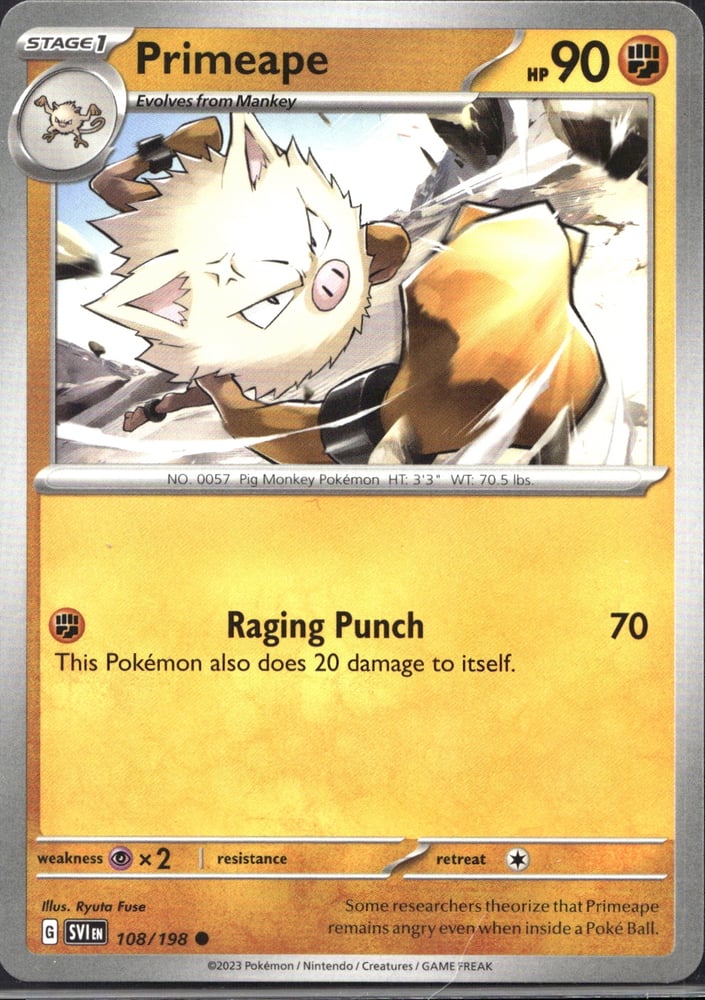 Primeape - SV01 108/198