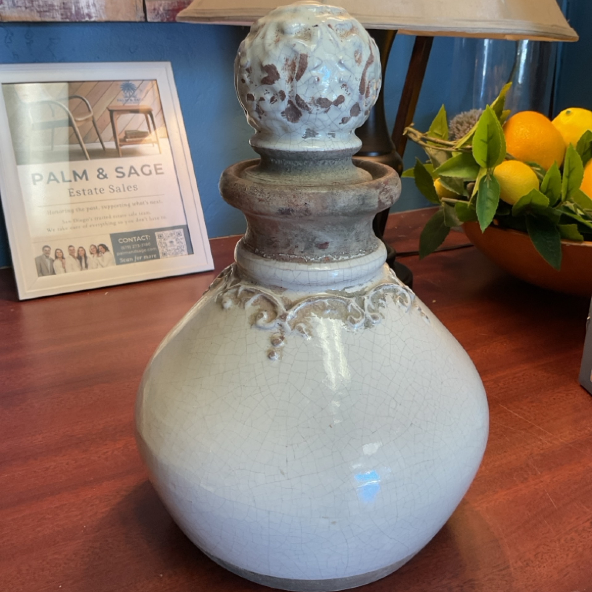 Cream Urn Vase