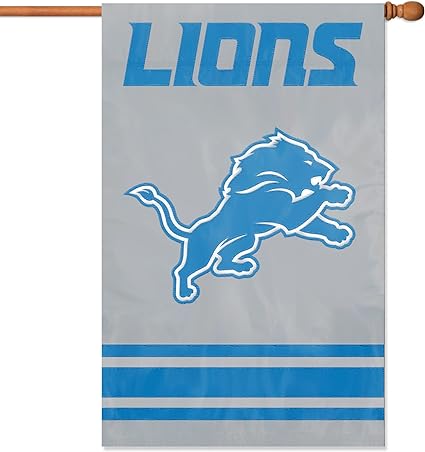 Detroit Lions Embroidered 2-Sided Banner 28x44"