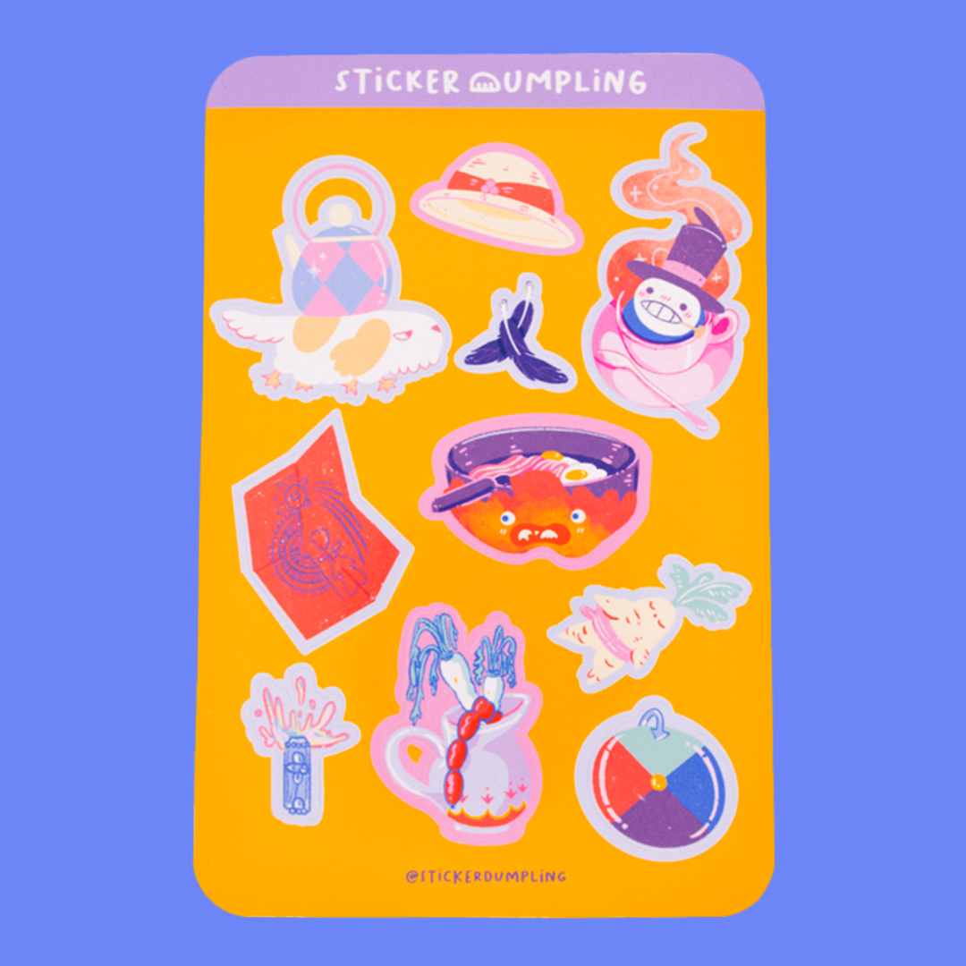 Howls Moving Castle Sticker Sheet