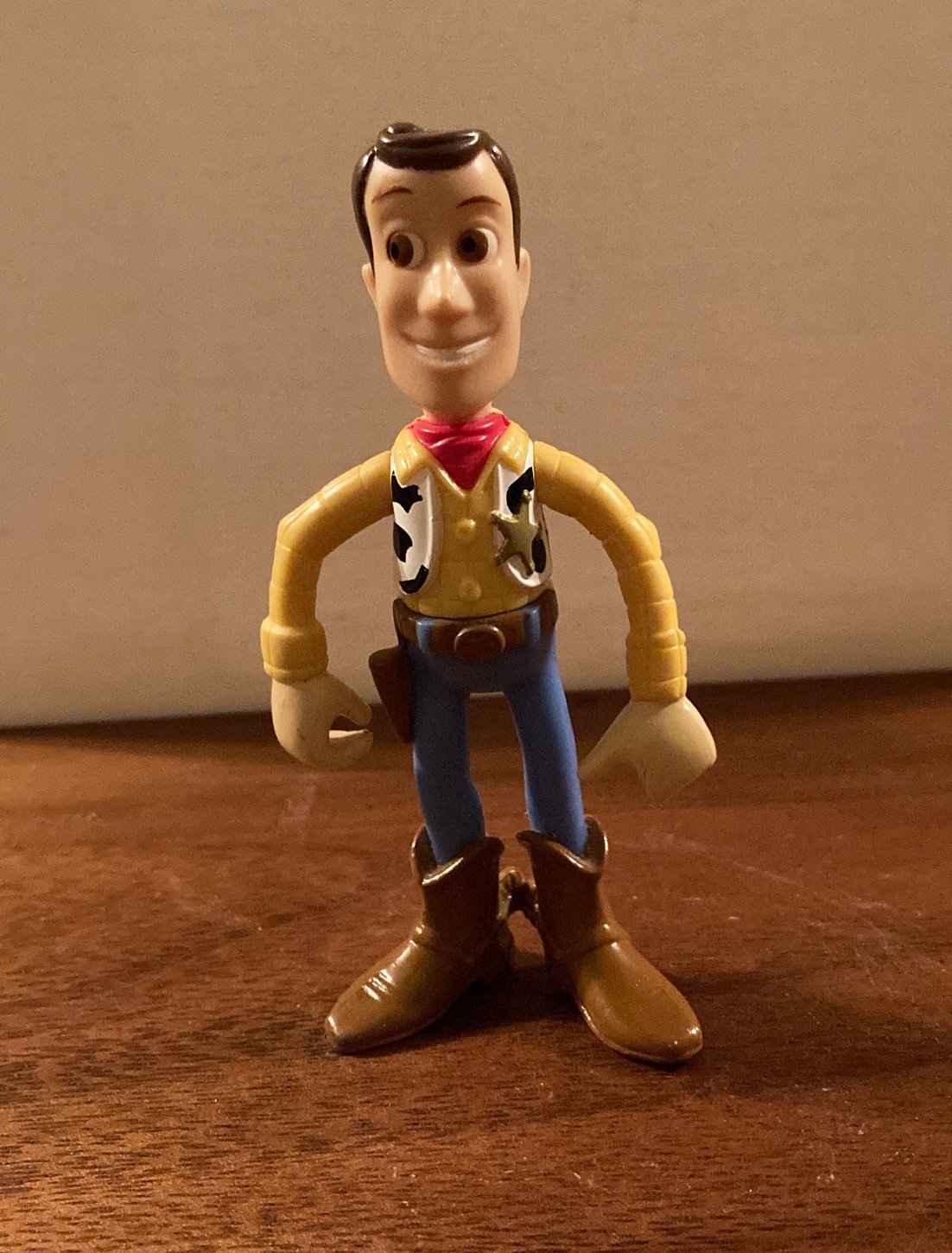 Disney Pixar Toy Story Woody 4" Vnyl Figure No Hat.