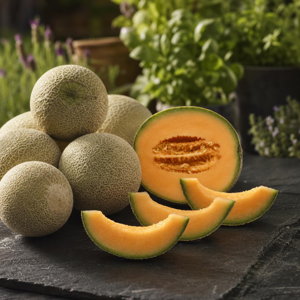 Cantaloupe De Charentais Melon - 2x Mini Plug Plants - Heavy Cropping Sweet