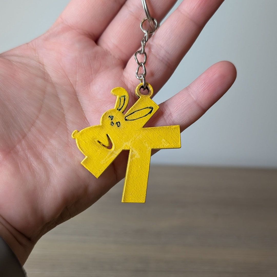 Easter Letter Keychain — K