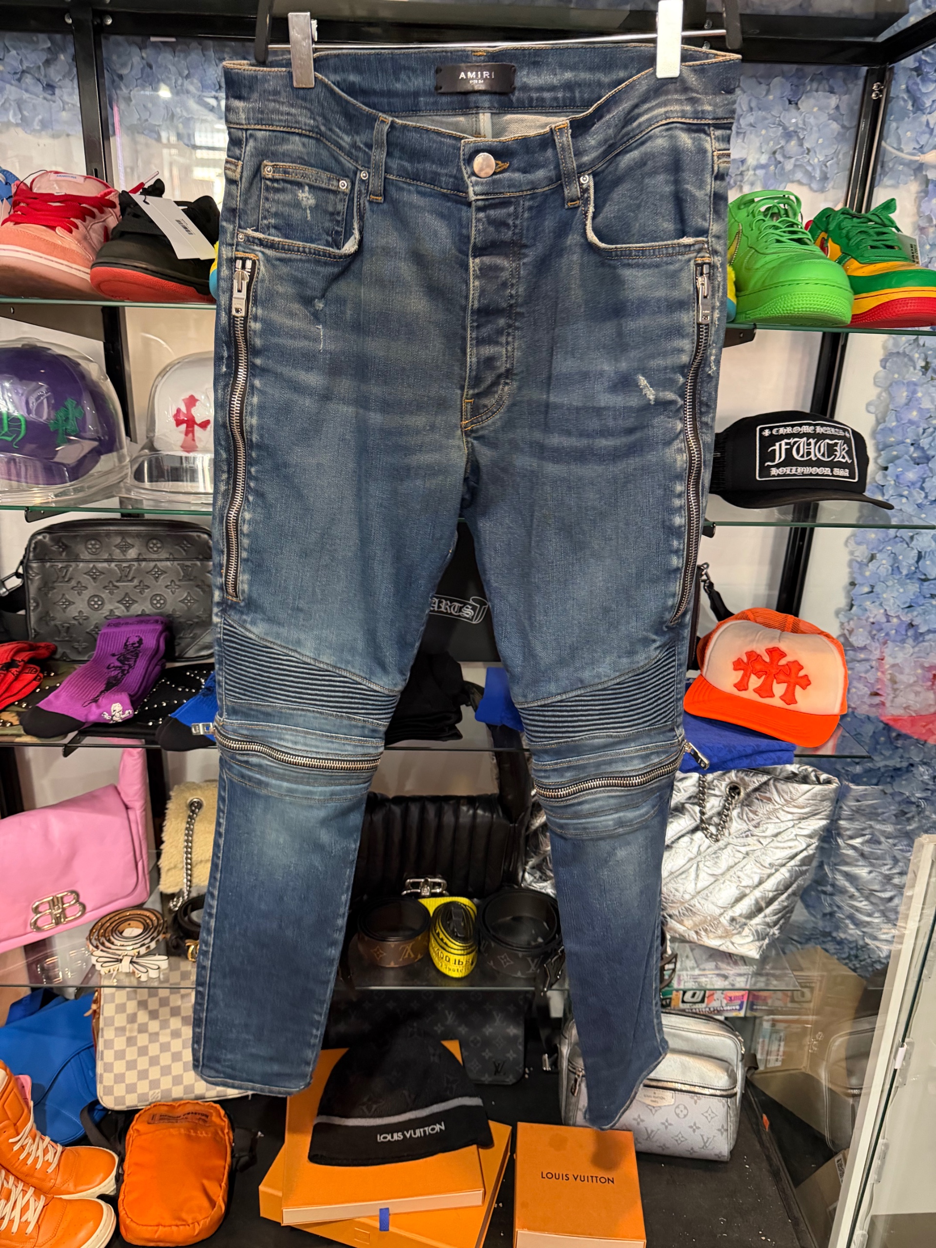 Amiri Indigo MX2 Denim Jeans ( USED )