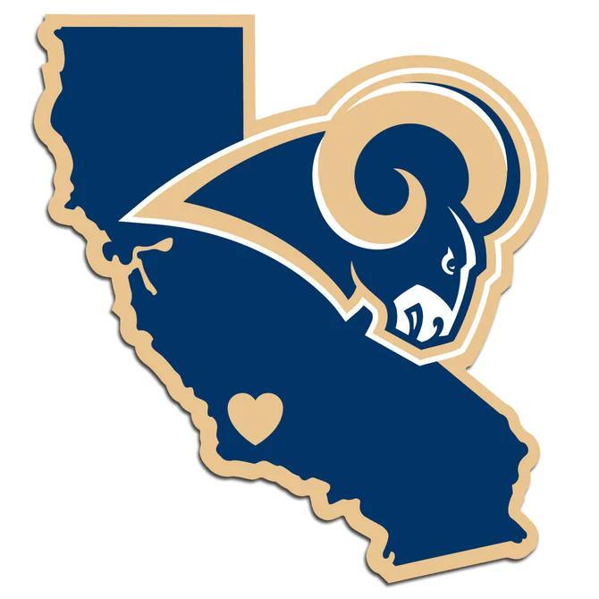Los Angeles Rams Home State Decal