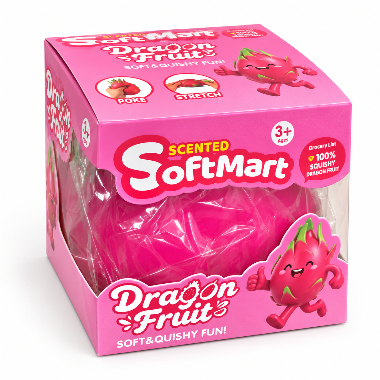 Jumbo SoftMart Dragon Fruit Squishy Toy