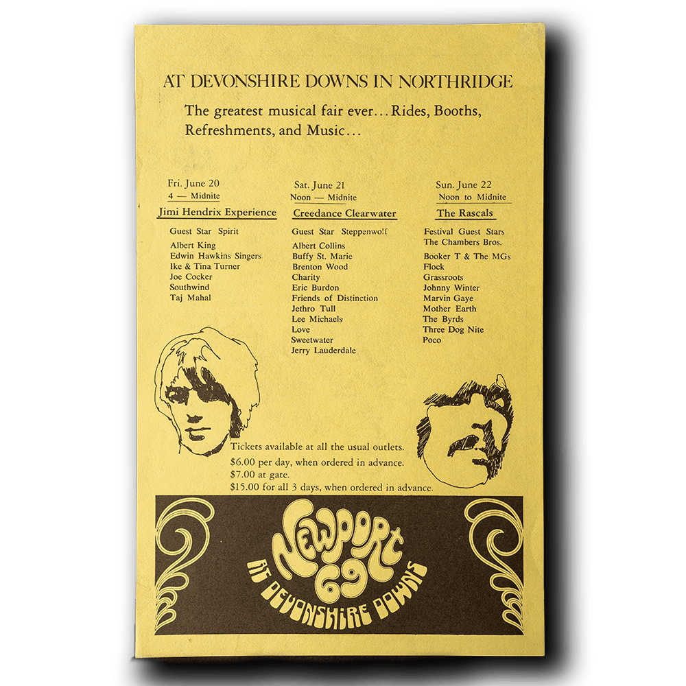 1969 Newport Pop Festival -- [Handbill]